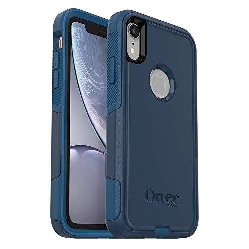 OtterBox COMMUTER SERIES Case for iPhone Xr - Retail Packaging - BESPOKE WAY (BLAZER BLUE/STORMY SEAS BLUE)