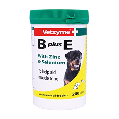 Vetzyme B Plus E Tablets With Zinc And Selenium, 200 Tablets