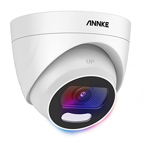 ANNKE NCA500 5MP True Full Color Night Vision Security Camera for Outdoor Indoor Use, Surveillance Wired TVI Add-On Camera with 130dB WDR & 3D DNR, 0.0005 Lux, IP67 (BNC Cable & Adapter Included)