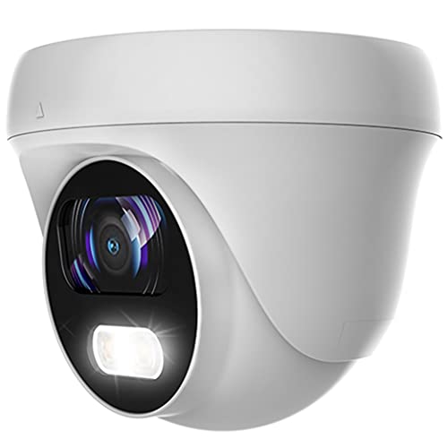 Marquis 5MP/ 4MP/ 2MP 24/7 Full-Color HD TVI/CVI/AHD/CVI Turret Dome CCTV Security Camera, Indoor Outdoor Color Night Vision Waterproof Analog Surveillance Camera 2.8mm Lens