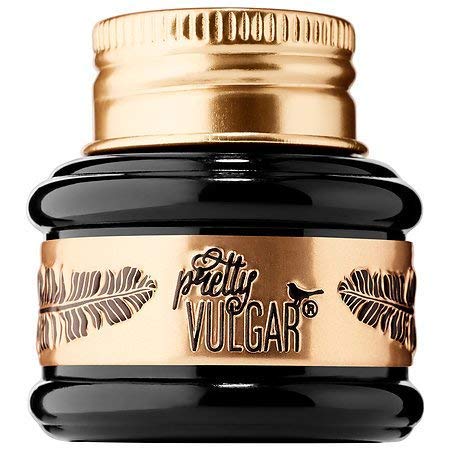 Pretty Vulgar The Ink Gel Eyeliner, Eye liner enriched with Vitamin C, Linoleic & Linolenic Acids, Highly-Pigmented, Long-Wearing, Quick-Drying, Water-Resistant, Vegan, Gluten-Free and Cruelty-Free, 6g / 0.2 Oz.