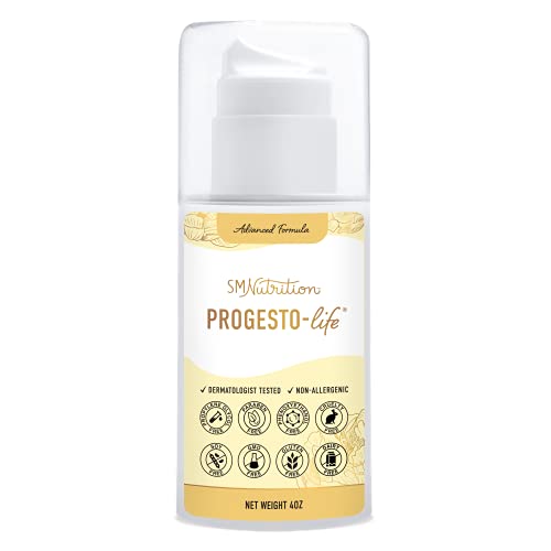 Progesterone Cream for Women | 2000mg | Dermatologist-Tested, From Wild Yam | For Balance & Menstrual Support At Mid-Life* | Hypoallergenic, Soy Free Micronized USP Progesterone (96 Servings)