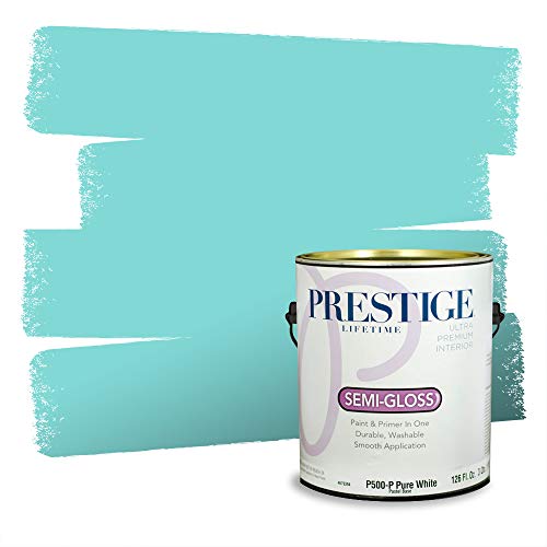 PRESTIGE Paints Interior Paint and Primer In One, 1-Gallon, Semi-Gloss, Comparable Match of Behr* Key Largo*