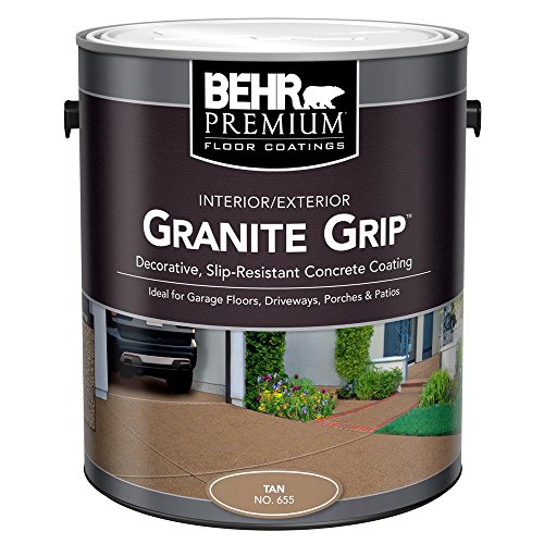 BEHR 1 gal. #65501 Tan Granite Grip Interior/Exterior Concrete Paint