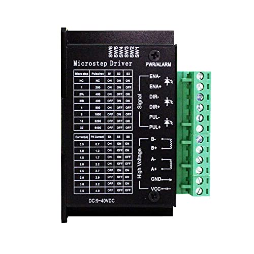 EASON Stepper Motor Driver TB6600 4A DC9-42V 32 Subdivision for Nema 17, 23 Series Stepper Motor CNC Controller Single Axis Hybrid MicroStepping