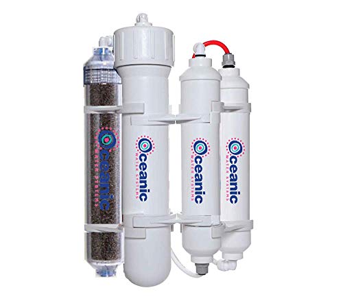 Portable RODI Reverse Osmosis Water Filtration System | 4 Stage with DI Filter | 50 GPD