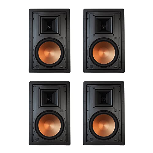 Klipsch R-5800-W II in-Wall Speaker - White (4 Pack)