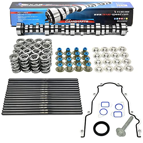 Texas Speed TSP BFD Chop Monster 5.3L Cathedral Cam LS Includes Cam, Springs, Pushrods and Gasket Kit (Camshaft, Spring Set and Gasket Kit)