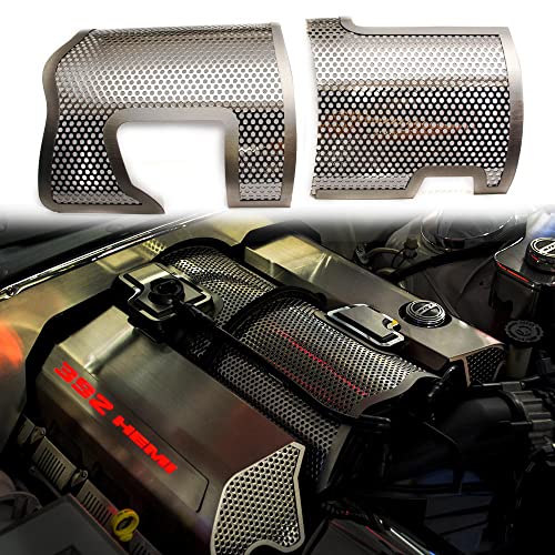 American Car Craft Plenum Cover for 392 6.4L Engine | Perforated Stainless Steel