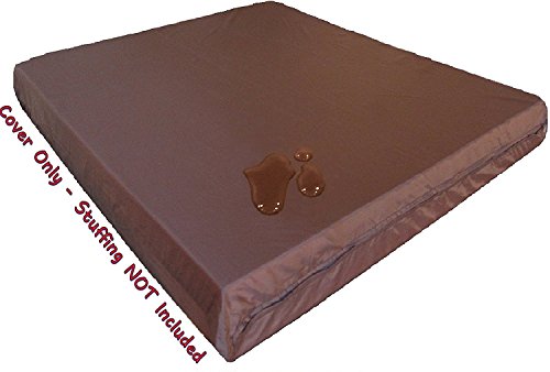 Dogbed4less 1 Pack Internal Duvet Case Waterproof Zipper Dog Bed Cover for Medium Large 37"x27"X4" Memory Foam Pad Pet Bed - 41"X31" Flat