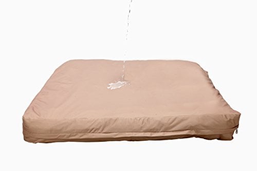 Dog Bed Liner - USA Based - Premium Durable Waterproof Heavy Duty Machine Washable Material with Zipper Opening - 2 Year Warranty - Large - Tan
