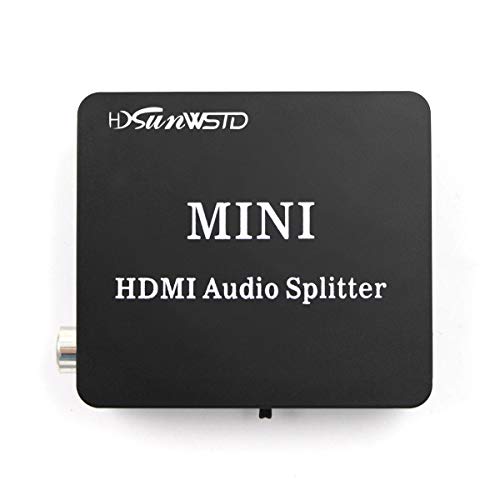 HDMI Audio Splitter Adapter HDMI to HDMI and Optical TOSLINK SPDIF +R/L Analog Audio Converter