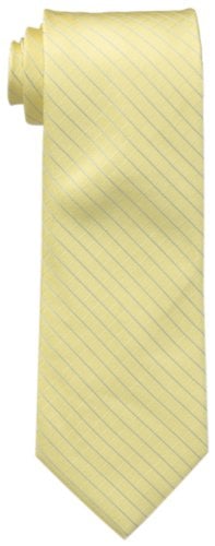 Calvin Klein Men's Etched Windowpane A Tie, Yellow, Regular