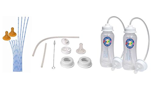 Podee Hands-Free Baby Bottles + Podee Convert a Bottle Kit + Podee Tube and Nipple Replacements