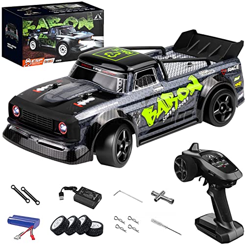 Supdex High Speed RC Drifting Car, 1:16 20MPH Remote Control Car for Drift and Race, ESP 2.4Ghz Proportional Throttle & Steering Control 4WD Racing Trucks with Led Lights for Adults and Kids