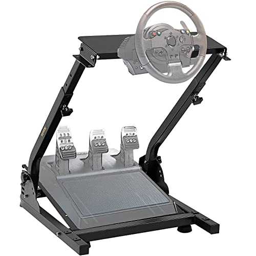 VEVOR G920/G29 Racing Wheel Stand fit for Logitech G27/G25 Gaming Wheel Stand fit for ThrustmasterWheel Pedals NOT Included Shifter Mount NOT Included