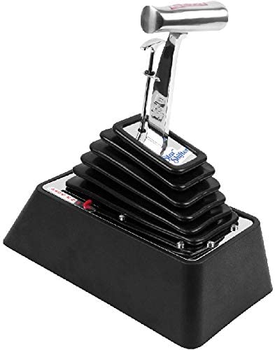 B&M AUTOMATIC STAR SHIFTER,UNIVERSAL 3 & 4 SPEED,POLISHED ALUMINUM & BLACK PLASTIC BASE,COMPATIBLE WITH CHRYSLER A727,A904,A518 TRANSMISSIONS,FORD C4,C5,C6 & AOD TRANSMISSIONS