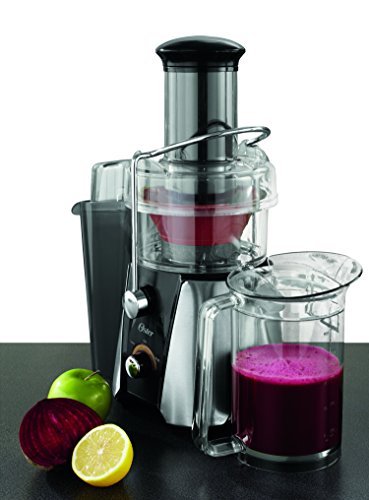 Oster JusSimple 2-Speed Easy Clean Juice Extractor with Extra-Wide Feed Chute, FPSTJE9010-000, 900W, Black/Silver