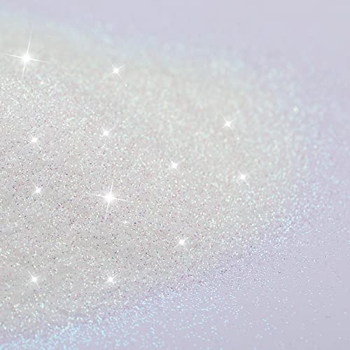 500g Glitter Paint Additive Metallic Glitter Powder Mix with Acrylic Paint for Interior Exterior Wall Ceiling Wood (White)