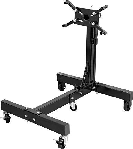 Torin AT26801B Steel Rotating Engine Stand with 360 Degree Rotating Head and Folding Frame: 3/4 Ton (1,500 lb) Capacity, Black