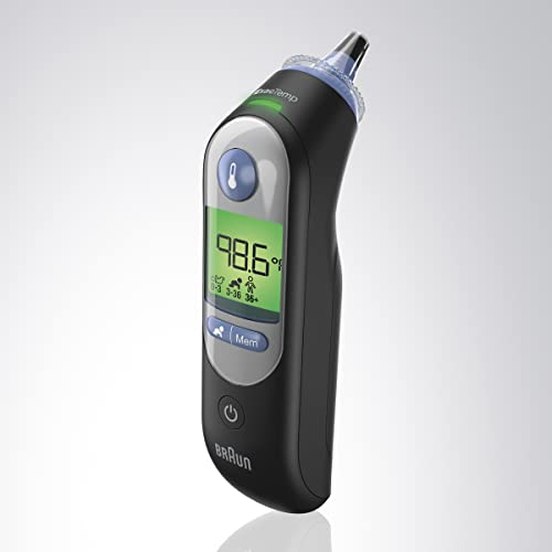 Braun ThermoScan 7  Digital Ear Thermometer for Kids, Babies, Toddlers and Adults  Fast, Gentle, and Accurate Results in 2 Seconds - Black, IRT6520
