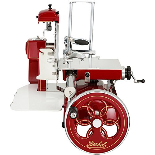Berkel Volano B3 Food Slicer/Red/Manual Flywheel, Luxury, Premium, Food Slicer/Slices Salumi, Prosciutto, Ham, Cheese, others/Dream Kitchen (stand not included)