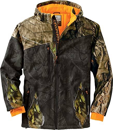Legendary Whitetails Men's Standard Timber Line Insulated Softshell Jacket, Mossy Oak Eclipse, X-Large