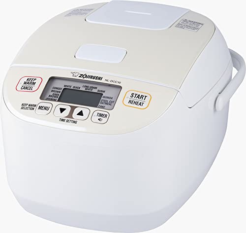 Zojirushi NL-DCC10CP Micom Rice Cooker & Warmer, 5.5 Cups, Pearl Beige