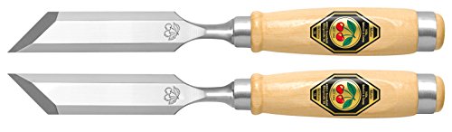 Two Cherries 500-1920 Pair of 20mm Two Cherries Skew Bevel Wood Chisels