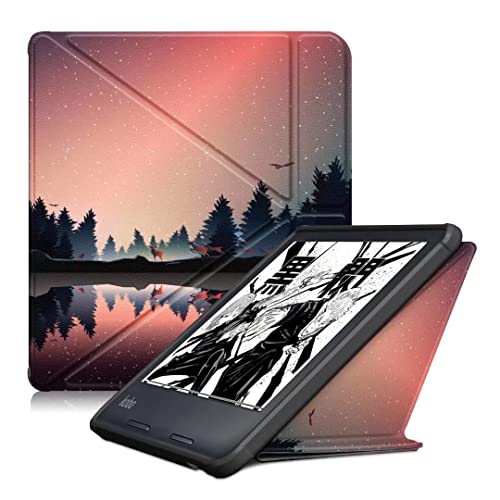 Ratesell Case for Kobo Sage | eReader | 8, The Thinnest and Lightest Leather Smart Origami Cover Case for New Kobo Sage | eReader | 8 2021 Release with Auto Wake Sleep Feature Dusk