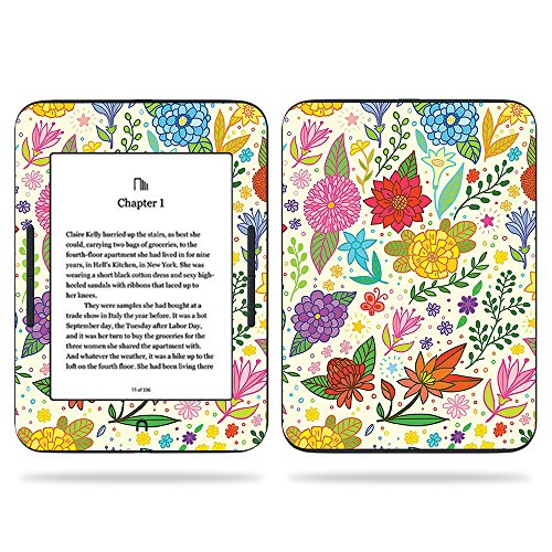 MightySkins Skin Compatible with Barnes & Noble Nook GlowLight 3 (2017) - Flower Garden | Protective, Durable, and Unique Vinyl Decal wrap Cover | Easy to Apply, Remove | Made in The USA
