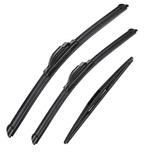 3 wipers Replacement for 2005-2022 Honda Odyssey, Windshield Wiper Blades Original Equipment Replacement - 26"/22"/16" (Set of 3) U/J HOOK