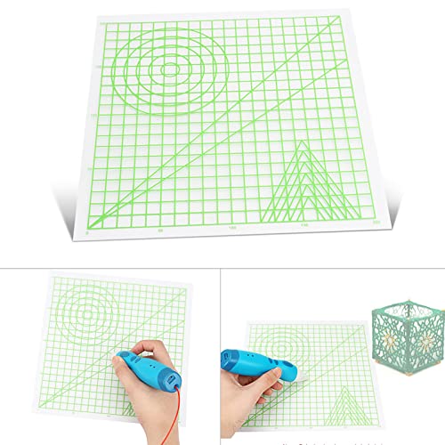 Entweg Drawing & Designing,3D Printing Pen Mat Drawing Board with Multi-shaped Basic Template Art Supplies Tool 3D Pen Accessories Gift for Kids Adults