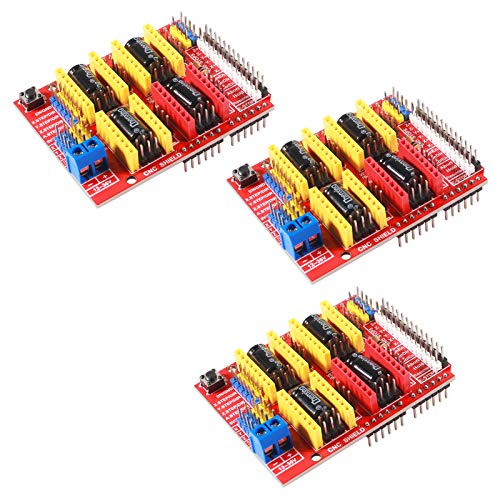 AITRIP 3PCS A4988 V3 Engraver Drive Shield 3D Printer CNC Drive Expansion Boards for Arduino 3D Printer CNC