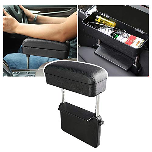Universal Armrest for Car -Adjustable Height Comfort Armrest Extender Support Elbow Center Console Armrest Organizer Car Interior Accessories Compatible with Most Vehicle, SUV, Truck Most Car Models