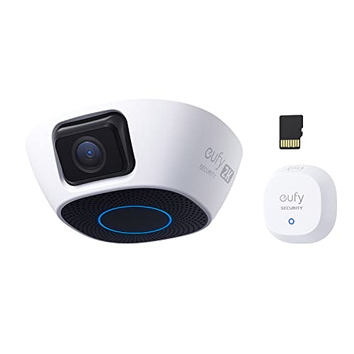eufy Security Garage-Control Cam Plus with Sensor, Smart Garage Control, 2-Door Control, Detects Open/Close Status, 2K HD, No Monthly Fee, AI Human Detection, 2.4GHz Wi-Fi Only (Renewed)