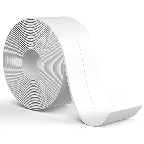 XUPAI Premium Caulk Strip Tape Waterproof, 1.5" x 10.5Ft Self Adhesive Caulk Strip, Peel and Stick Caulk Tape for Bathtub, Toilet, Washbasin, and Kitchen Sink Edge Protector