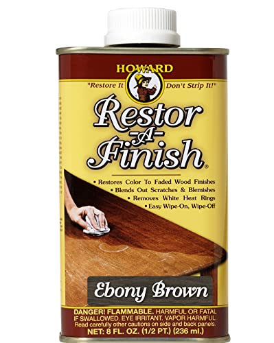 HOWARD RF8 Products Restor-A-Finish, 8 oz, Ebony Brown, 8 Fluid Ounces