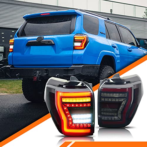 YHY LED Tail Lights for Toyota 4Runner 2010-2020 Raptor Style Taillight Rear Light Assembly with Sequential Turn Signal/Start Up Animation Light Plug and Play Passenger & Driver Side (Tail light)