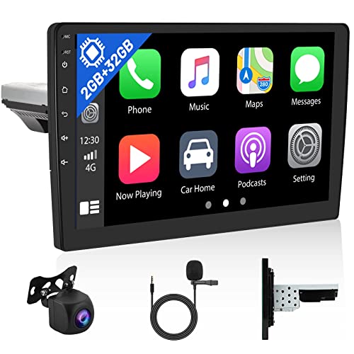 Android 11 Single-DIN & Double-DIN Car Stereo - with Wireless CarPlay & Wireless Android Auto, 1024 * 600 IPS 10.1 Inch Touchscreen GPS Navigation HiFi Audio, 2G RAM & 32G ROM