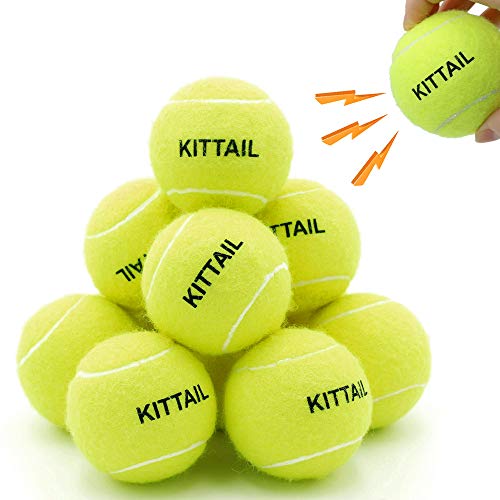 12 Pcs Squeaky Tennis Balls for Dogs - 2.58" Interactive Doggy Toys - Safe, Durable for Small Medium Large Dogs Training Playing, with 1 Reusable Carry Bag