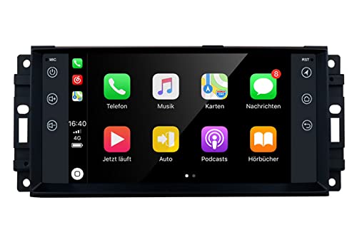 GOJOHO Andriod 12 for Jeep Wrangler Patriot Compass JK Grand Cherokee Dodge Ram Chrysler Radio 2+32G 7 Inch Touchscreen Built-in Bluetooth with Apple/CarPlay Android Auto Car Stereo