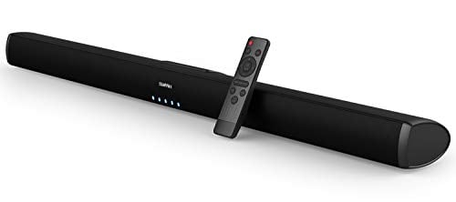 Saiyin Sound Bars for TV, Wired and Wireless Bluetooth 5.0 TV Stereo Speakers Soundbar 32 Home Theater Surround Sound System Optical/Coaxial/RCA Connection, Wall Mountable