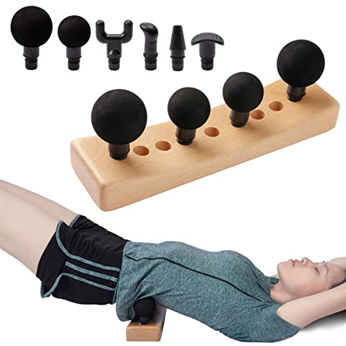 Psoas Muscle Release Tool, Hip Hook Psoas Release Tool, Flexor Muscle Tool, Trigger Point Massager Tool, Deep Tissue Massage Tool, Wood Therapy Massage Tool Adjustable with 20 Massage Heads