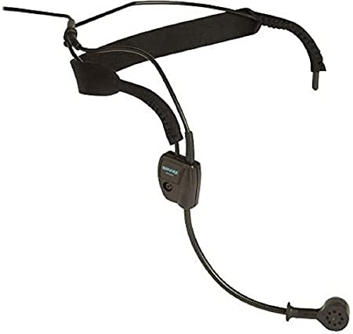 Shure WH20 Dynamic Headset Microphone (Wired) - Rugged, Lightweight, Secure Fit for Active Mic Users, Perfect for Instructors/Musicians, 3-pin Male XLR Connector with Detachable Belt Clip (WH20XLR)