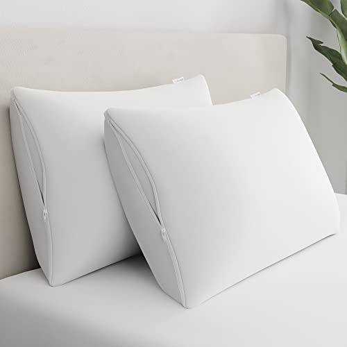 AllerEase Waterproof Pillow Protector, Allergy Pillow Protector, King Pillow Protector, 2 Pack