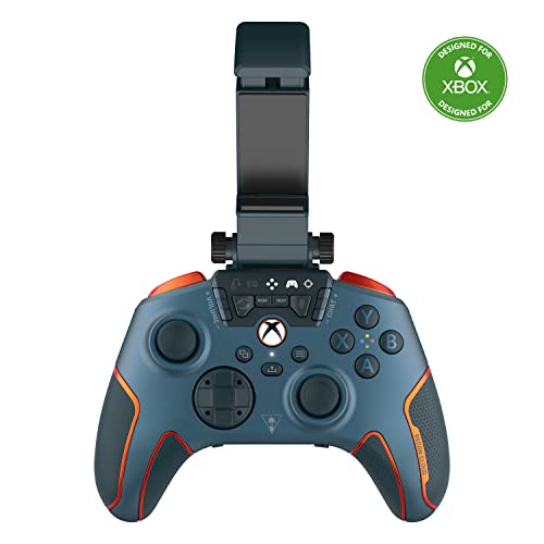 Turtle Beach Recon Cloud Wired Gaming Controller with Bluetooth for Xbox Series X|S, Xbox One, Windows, Android Mobile Devices  Remappable Buttons, Audio Enhancements, Superhuman Hearing  Blue Magma