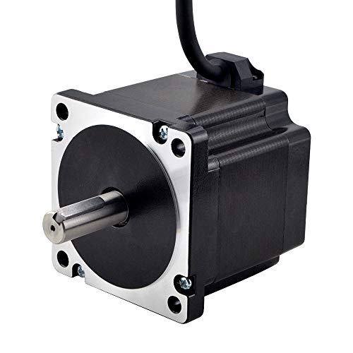 STEPPERONLINE Nema 34 Stepper Motor 4.8Nm(679.87oz.in) 6.0A 14mm Key-Way Shaft with 1m Cable