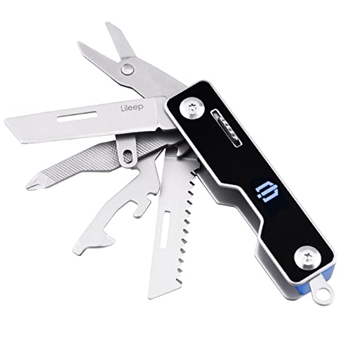 SHIELDON Lileep Multitool Knife, Swiss Style Army Pocket Knife, All in One Tool for Every Day Carry Use