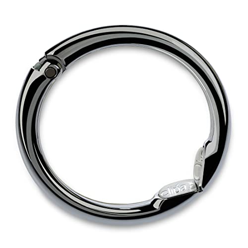 Clipa Bag Hanger - The Ring That Opens Into a Hook, Closes Automatically | Hangs Almost Anywhere in Just 1/2" of Space | Holds 33 lbs Yet Weighs Only 1.6 oz | 8 Styles | 3 yr Warranty